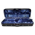 Estuche viola Leonardo ajust. madera negro/azul