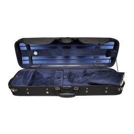 Estuche violín 4/4 Leonardo rectan. madera negro