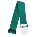 CORREA BASSO PARA GUITARRA Y BAJO VERDE 5cm