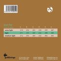 string set acoustic tape wound, light, 011-014-024