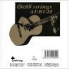 string set classic, gold bronze wound, clear nylon