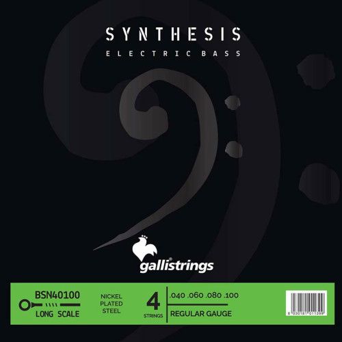 string set electric bass, nickel and steel double