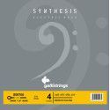 string set electric bass, synthetic and chrome fla