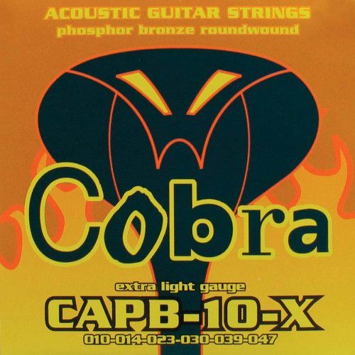 JUEGO DE CUERDAS COBRA ACÚSTICA BRONCE FOSOFORO ENTORCHADO EXTRA LIGHT