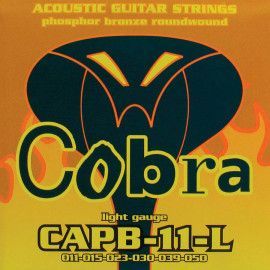 JUEGO DE CUERDAS COBRA ACÚSTICA BRONCE FOSOFORO ENTORCHADO LIGHT