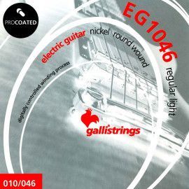 string set electric, coated nickel round wound, re
