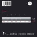 string set acoustic 6-string bass tape wound, 035-