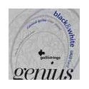 string set classic, black trebles and silverplated