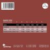 string set acoustic, silverplated roundwound, medi