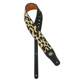 CORREA GUITARRA GAUCHO PIEL SINTÉTICA LEOPARDO