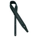 CORREA GUITARRA GAUCHO PIEL NEGRO/ESTRELLAS CROMO
