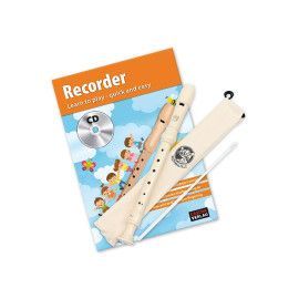 soprano recorder with German fingering, incl. Engl
