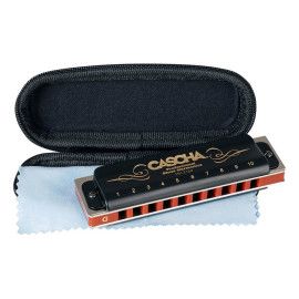 professional blues harmonica in G, incl. case and