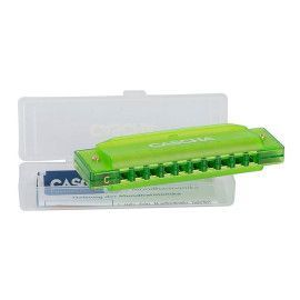 ARMÓNICA CASCHA FUN BLUES VERDE INCLUYE ESTUCHE RIGIDO Y FOLLETO