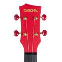 UKELELE DE CONCIERTO CASCHA ROJO DE FIBRA DE CARBONO