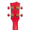 UKELELE DE CONCIERTO CASCHA ROJO DE FIBRA DE CARBONO