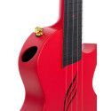UKELELE DE CONCIERTO CASCHA ROJO DE FIBRA DE CARBONO
