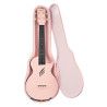 UKELELE DE CONCIERTO CASCHA ROSA DE FIBRA DE CARBONO