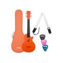 UKELELE DE CONCIERTO CASCHA NARANJA DE FIBRA DE CARBONO