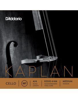 Set de cuerdas cello D'Addario Kaplan Solutions KS510 Medium 4/4