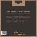 string set for ukulele bass, flatwound chrome stee