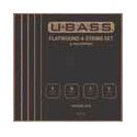 string set for ukulele bass, flatwound chrome stee