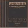 string set for ukulele bass, flatwound chrome stee