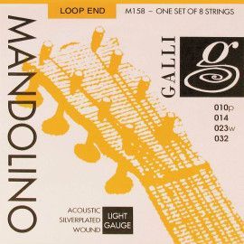 string set mandolin, silverplated wound, light 010