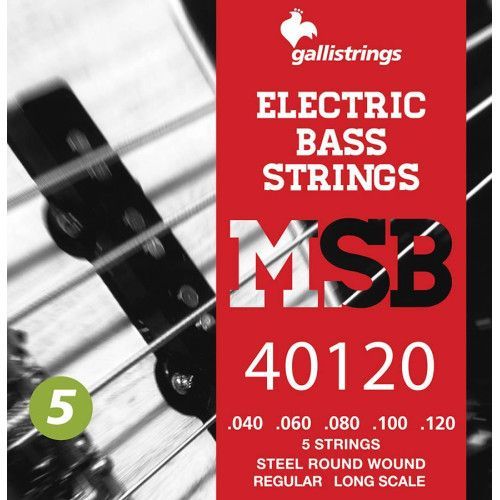 string set electric 5-string bass, steel regular,