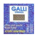 string set acoustic, silverplated wound, 010-014-0