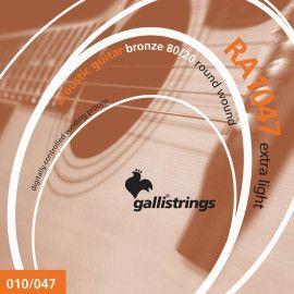 string set acoustic 80/20 bronze wound, extra ligh