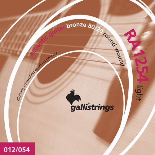 string set acoustic 80/20 bronze wound, light, 012