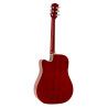 GUITARRA ACÚSTICA RICHWOOD ELECTRIFICADA DREADNOUHT ROJO SUNBURST