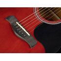 GUITARRA ACÚSTICA RICHWOOD ELECTRIFICADA DREADNOUHT ROJO SUNBURST