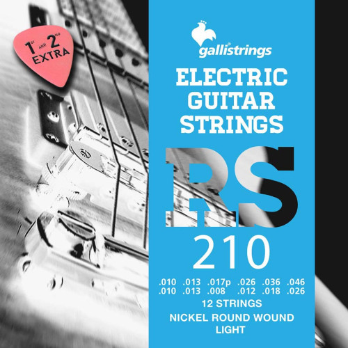 12-string set electric, nickel roundwound, light,