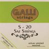 string set saz, silverplated light 008-008-012-014