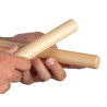 2-tone claves 25mm, beech