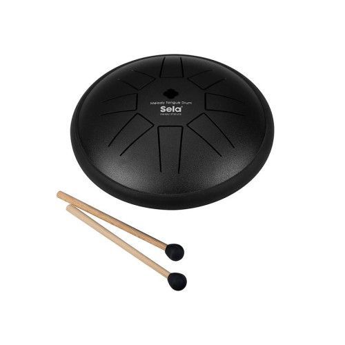 tongue drum 6, 8 tongues, C major, black"