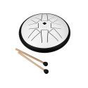 tongue drum 6, 8 tongues, G minor, white"