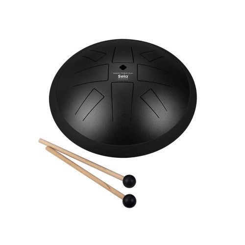 tongue drum 10, 8 tongues, A Hirajoshi, black