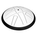 tongue drum 10, 8 tongues, C major, white"