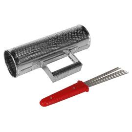 GÜIRO DE ACERO HAYMAN CON CEPILLO 3" x 10
