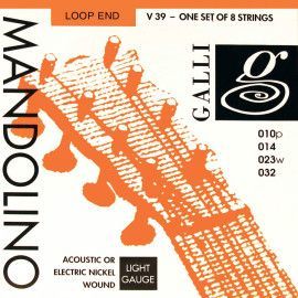 string set mandolin, nickel wound light, 010-014-0
