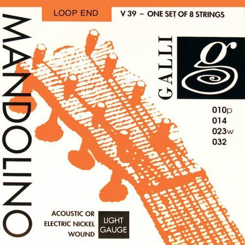 string set mandolin, nickel wound light, 010-014-0