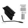 tremolo, pitch 10,8mm, with screws, zinc block, bl