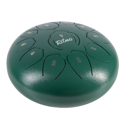TONGUE DRUM DE 10 VERDE 11 NOTAS