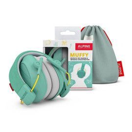CASCO PROTECCIÓN OÍDOS PARA NIÑOS VERDE CLARO