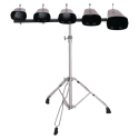 JUEGO DE 5 CENCERROS JINBAO METAL CON SOPORTE