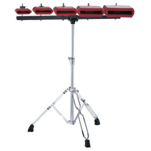 JUEGO DE 5 CENCERROS JINBAO METAL ROJOS