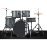 BATERÍA JINBAO BOMBO DE 22" GRIS OSCURO